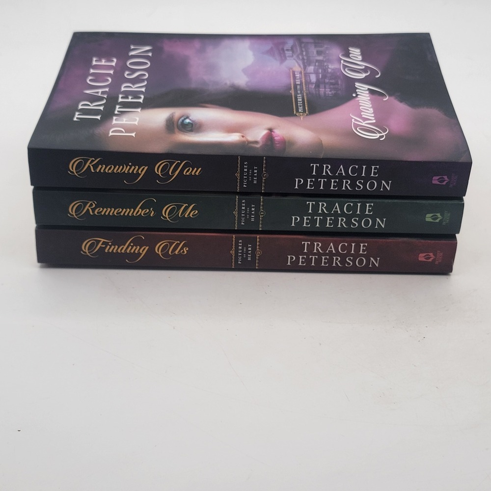 Tracie Peterson Pictures of the Heart Trilogy Paperback 1-3 Set 2023 Excellent